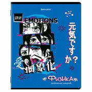 Тетрадь предметная «ANIME» 48 л., глянцевый УФ-лак, ФИЗИКА, клетка, BRAUBERG, 404542