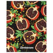 Дневник 5-11 класс 48 л., твердый, BRAUBERG, блестки, с подсказом, «Гранаты», 106639