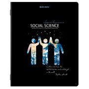 Тетрадь предметная «СИЯНИЕ ЗНАНИЙ» 48 л., глянцевый УФ-лак, ОБЩЕСТВОЗНАНИЕ, клетка, BRAUBERG, 404521