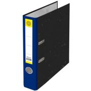 Папка-регистратор DOLCE COSTO 50 мм черный мрамор с синим корешком, с металлическим кольцом, без металлической окантовки, собранная