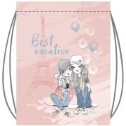 Cумка для сменной обуви Lamark «Best Vacation», на шнурке, 41х49 cм, полноцветная печать на лицевой стороне