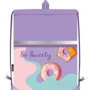Сумка для сменной обуви Lamark «So Sweety», 33х42 см, на шнурке, карман на молнии, полноцв. печать на кармане, светоотр. лента, ручка-петля