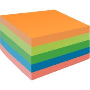 Бумага для заметок с клеевым краем 51x51 мм, Мини-куб 250 л., 5 цветов неон