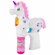 Мыльные пузыри «Пистолет автоматический ЕДИНОРОГ», с подсветкой, 60 мл, ЮНЛАНДИЯ, 664482