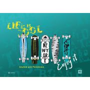 Альбом для рисования 40л. на склейке «SkateBoard», блок - офсет 100г/м