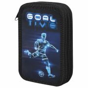 Пенал ПИФАГОР, 3 отделения, ламинированный картон, 19х11 см, «Goal», 271547