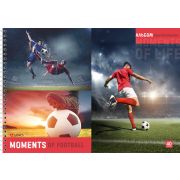 Альбом для рисования 40л. на гребне «Football», выборочный уф-лак, блок - офсет 100г/м