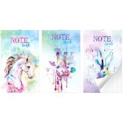 Блокнот на скобе Lamark серия «Aquarelle», А6, 30 л., 102х162  мм, клетка