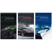 Блокнот на скобе Lamark серия «Speed Racer», А6, 30 л., 102х162  мм, клетка