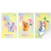 Блокнот на скобе Lamark серия «Малыши», А6, 30 л., 102х162  мм, клетка