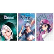 Блокнот на скобе Lamark серия «Хайп-аниме», А6, 30 л., 102х162  мм, клетка