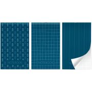 Блокнот на скобе Lamark серия «Monochrome», А6, 30 л., 102х162  мм, клетка