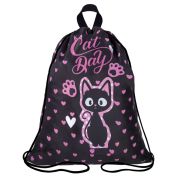Мешок для обуви BRAUBERG KIDS, с петлей, 42х34 см, «Amazed cat», 271629