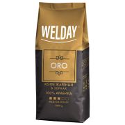 Кофе в зернах WELDAY (ВЭЛДЭЙ) «ORO» 1 кг, арабика 100%, БРАЗИЛИЯ, 622410