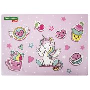 Настольное покрытие BRAUBERG KIDS, А3+, пластик, 46x33 см, «Unicorn dreams», 271730