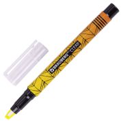 Текстовыделитель с прозрачным наконечником BRAUBERG «Clear», ЖЕЛТЫЙ, линия 1-5 мм, 152424