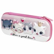 Пенал BRAUBERG, 1 отделение, 1 откидная планка, EVA 3D, 22х10х5 см, «Cats», 270700
