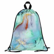 Мешок для обуви BRAUBERG большой удобный с ручкой, 51х41 см, «Mint marble», 271594