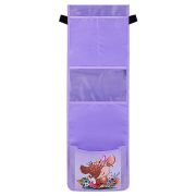 Кармашки-органайзер в шкафчик для детского сада ЮНЛАНДИЯ, с ПРОЗРАЧНЫМ КАРМАНОМ, увеличенный размер, 26х80 см, «Deer», 271070