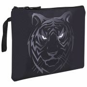 Папка для тетрадей BRAUBERG А5, 1 отделение, полиэстер, на молнии, с ручкой, «Tiger», 271500
