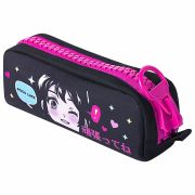 Пенал BRAUBERG с объемной «тракторной» молнией, 1 отделение, ткань, 22х8х6,5 см, «Anime girl», 271566