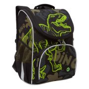 Ранец GRIZZLY анатомическая спинка, с мешком для обуви, для мальчиков, «DINOSAUR», 33х25х13 см, RAm-385-8/1