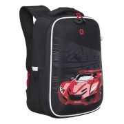 Ранец GRIZZLY анатомическая спинка, облегченный, для мальчиков, «RED CAR», 37х26х16 см, RAw-397-4/3