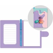 Блокнот с ручкой Lamark «Macaroons» серии So Sweety, 105х150 мм, вн. блок белый, 50 л., на гребне