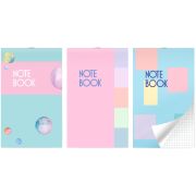 Блокнот на скобе Lamark серия «Пастель», А6, 30 л., 102х162  мм, клетка