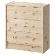 Комод деревянный, сосна, BRABIX «Scandi Wood SC-001» РАСТ, 620х300х700 мм, 3 ящика, 641890, 008.02.35