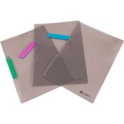 Папка-клип А4 0,50мм ассорти - для сшивания неперфорированных листов