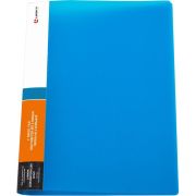 Папка на 2 кольцах диаметром 20 мм, корешок 25 мм, 0,70 мм, неон синяя