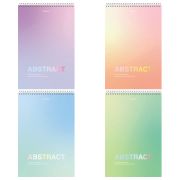 Блокнот БОЛЬШОЙ ФОРМАТ А4 198х297 мм, 80 л., гребень, жесткая подложка, клетка, BRAUBERG, «Abstract», 114358