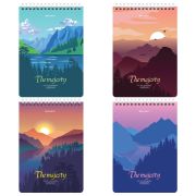 Блокнот А5 (146х206 мм), 80 л., гребень, картон, клетка, BRAUBERG, «Majesty», 114373