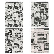 Блокнот А5 (146х206 мм), 80 л., гребень, картон, жесткая подложка, клетка, BRAUBERG, «Первые полосы», 114381