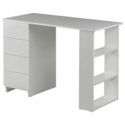 Стол письменный/компьютерный BRABIX «Scandi CD-016», 1100х500х750 мм, 4 ящика, белый, 641891, ЦБ013707-1