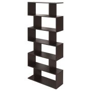 Стеллаж BRABIX «Scandi SH-008», 730х250х1760 мм, 6 секций, ЛДСП, венге, 641899, ЦБ013658-3