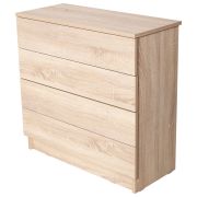 Комод BRABIX «Scandi CM-001», 750х330х730 мм, 4 ящика, ЛДСП, дуб сонома, 641901, ЦБ013659 -2