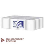 Полотенца бумажные с центральной вытяжкой 120 м, PROtissue (M1) COMFORT, 1-слойные, белые, КОМПЛЕКТ 12 рулонов, С194