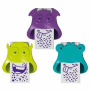 Ластик MAPED «Little Monster», 65х12,5х18 мм, пластиковый футляр в виде монстра, ассорти, блистер, 127710