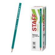 Карандаш чернографитный STAFF «EVERYDAY» BLP-GRN, 1 шт., НВ, пластиковый, корпус зеленый, 181938