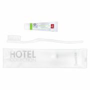 Зубной набор КОМПЛЕКТ 300 шт., HOTEL COLLECTION (зубная щётка + зубная паста 5 г), саше, флоупак, 00-00027999