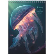 Скетчбук Meduza А5, 30 л.,160 г/м2, выборочный уф-лак, КРЕМОВАЯ бумага, твердая подложка, спираль сверху