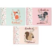 Альбом для рисования на скобе Lamark серия «Лесные зверята», А5, 12 л., 205х145 мм