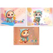 Альбом для рисования на скобе Lamark серия «Мой милый котик», А5, 12 л., 205х145 мм