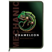 Папка для труда А4 Lamark «Chameleon» серии «Mechanical», печать по пластику,  молния с трех сторон, 32,5х23х2,5 см