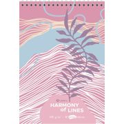 Скетчбук Lines, А5, 40 л., 100 г/м2, обложка - софт тач,  твердая подложка, спираль сверху