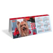 Календарь-домик настольный с высечкой на 2024 г., «Ассорти», HATBER, КД6, КД6_891
