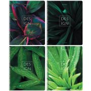 Тетрадь А5 120 л. BRAUBERG, гребень, клетка, глянцевая ламинация, «Растения» (микс в спайке), 404448