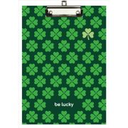 Планшет с верхним зажимом, А4, картон ламинированный, Be Lucky